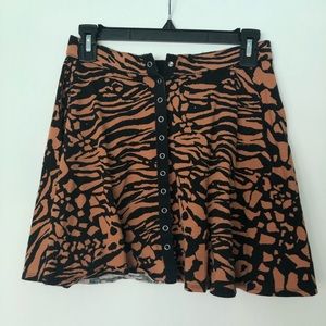 Animal print skirt